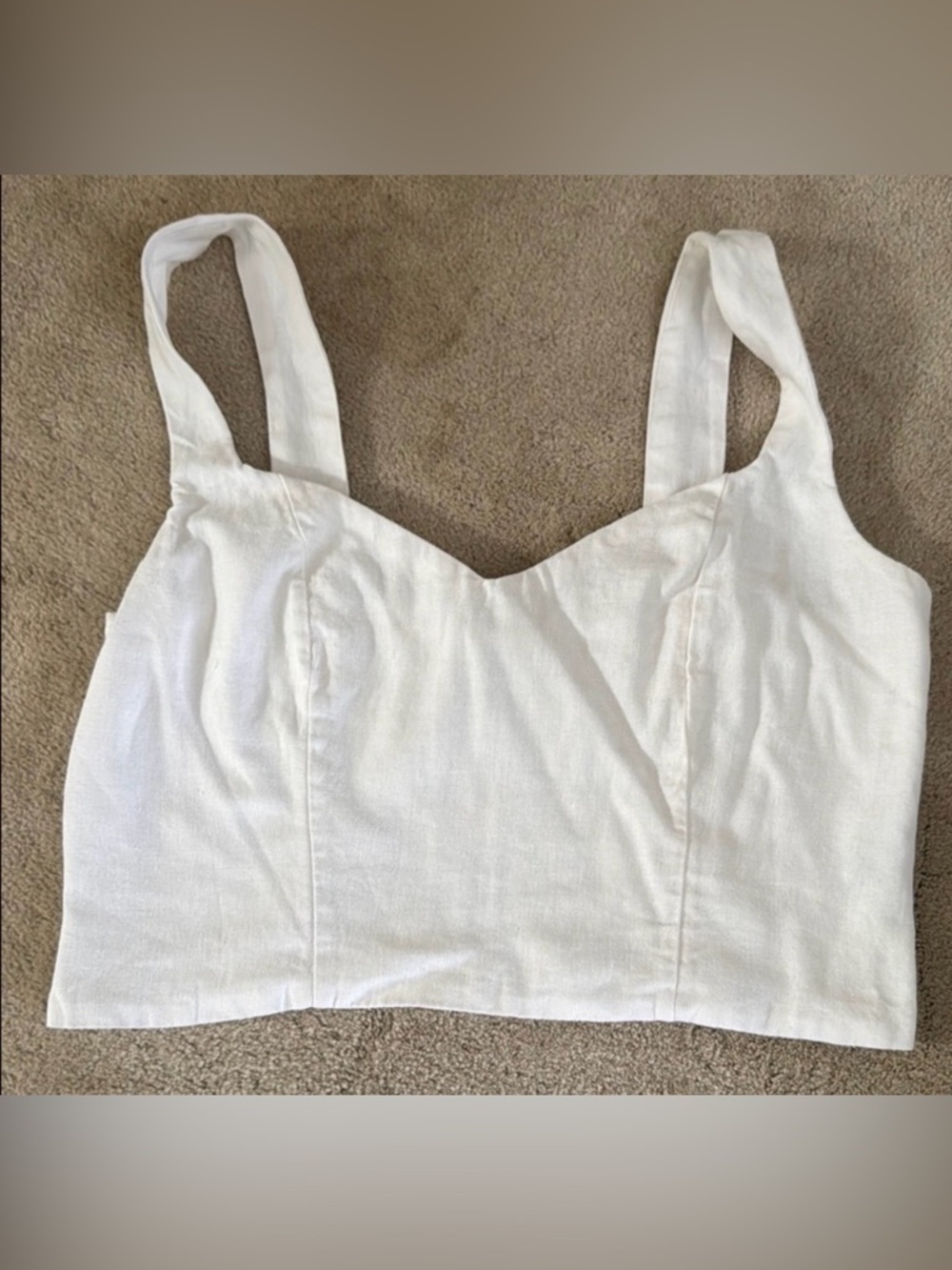 White Women's tank top
